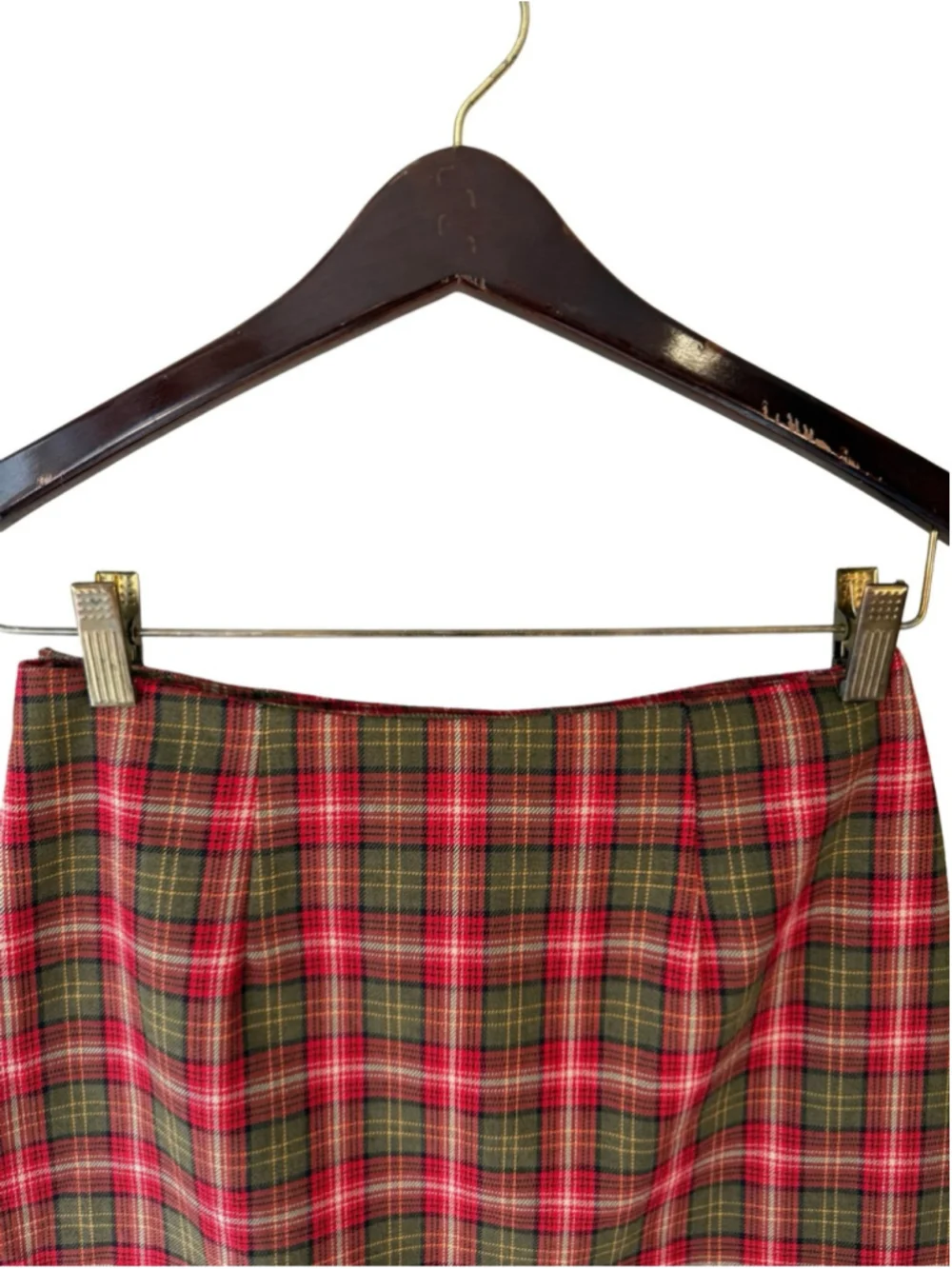 Accomplice Vintage Y2K Plaid Mini Skirt in Red and Green Size 3 Preppy 90s